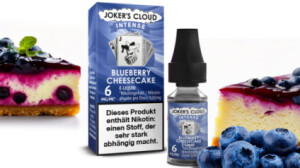 Jokers Cloud Intense Blueberry Cheesecake Liquid mit dem süßen Geschmack von Blaubeer-Käsekuchen