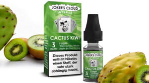 Jokers Cloud Intense Cactus Kiwi Liquid mit dem frisch-fruchtigen Geschmack von Kaktus und Kiwi