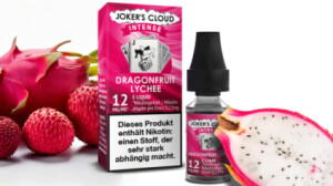 Jokers Cloud Intense Dragonfruit Lychee Liquid mit dem exotischen Geschmack von Drachenfrucht und Litschis