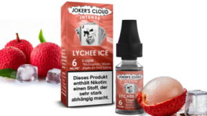 Jokers Cloud Intense Lychee Ice Liquid mit dem Geschmack von erfrischenden Litschis