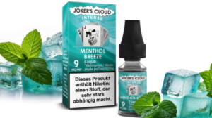 Jokers Cloud Intense Menthol Breeze Liquid mit dem frischen Geschmack von Menthol-Kaubonbons