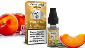 Jokers Cloud Intense Peach Ice Liquid mit dem Geschmack von frischem Pfirsich