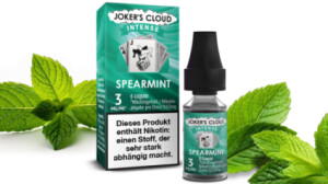 Jokers Cloud Intense Spearmint Liquid mit frischem, minzigem Kaugummigeschmack