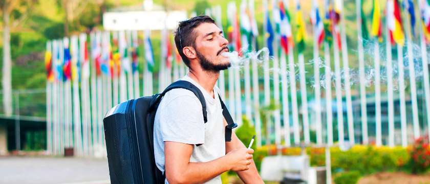 Bestimmungen für E-Zigaretten unterwegs